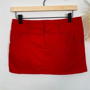Vtg Wet Seal Women Y2K Red Micro Mini Skirt Size S Retro Preppy Vampy Whimsigoth